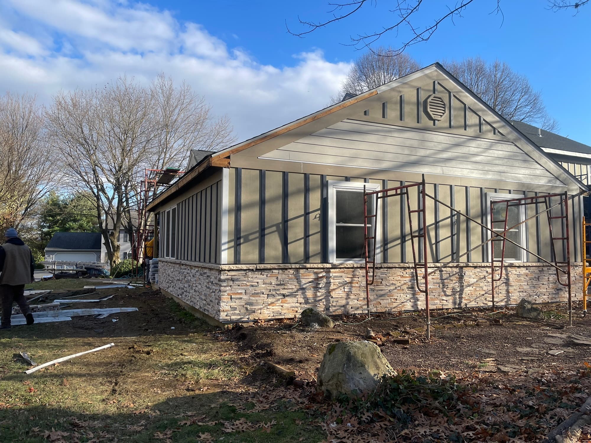 Home renovation flooring installation project in Lehigh Valley.