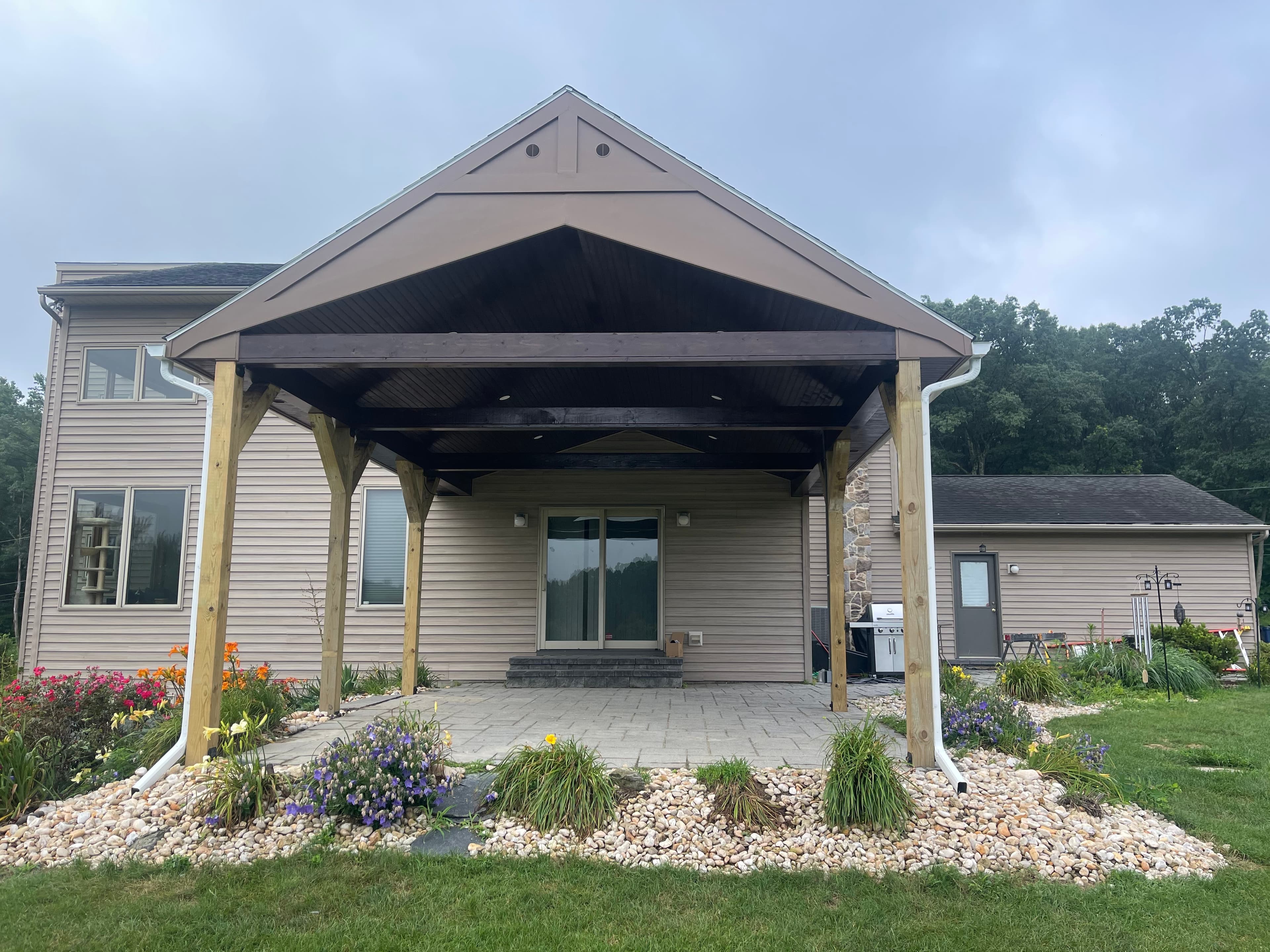 Outdoor project site by Revision Home Improvements in Reading, PA.